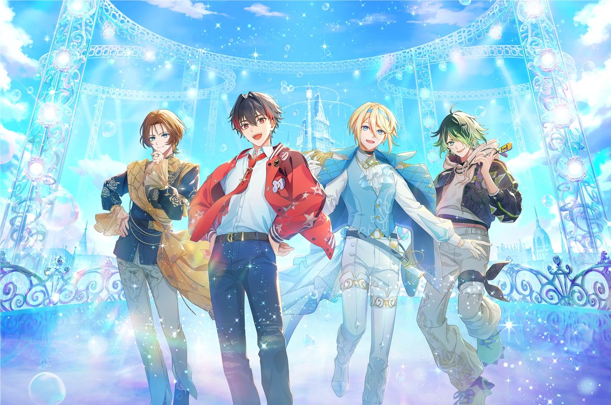 ディズニー スパークリンク・スターズのメインビジュアル（4人のスパークライダー。公式サイトより）