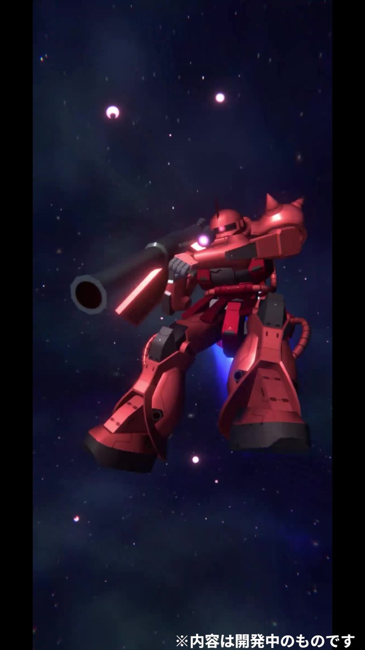 ガンダム ブリッツオーダーのEXスキルの演出（公式サイトの開発だよりより・開発中）
